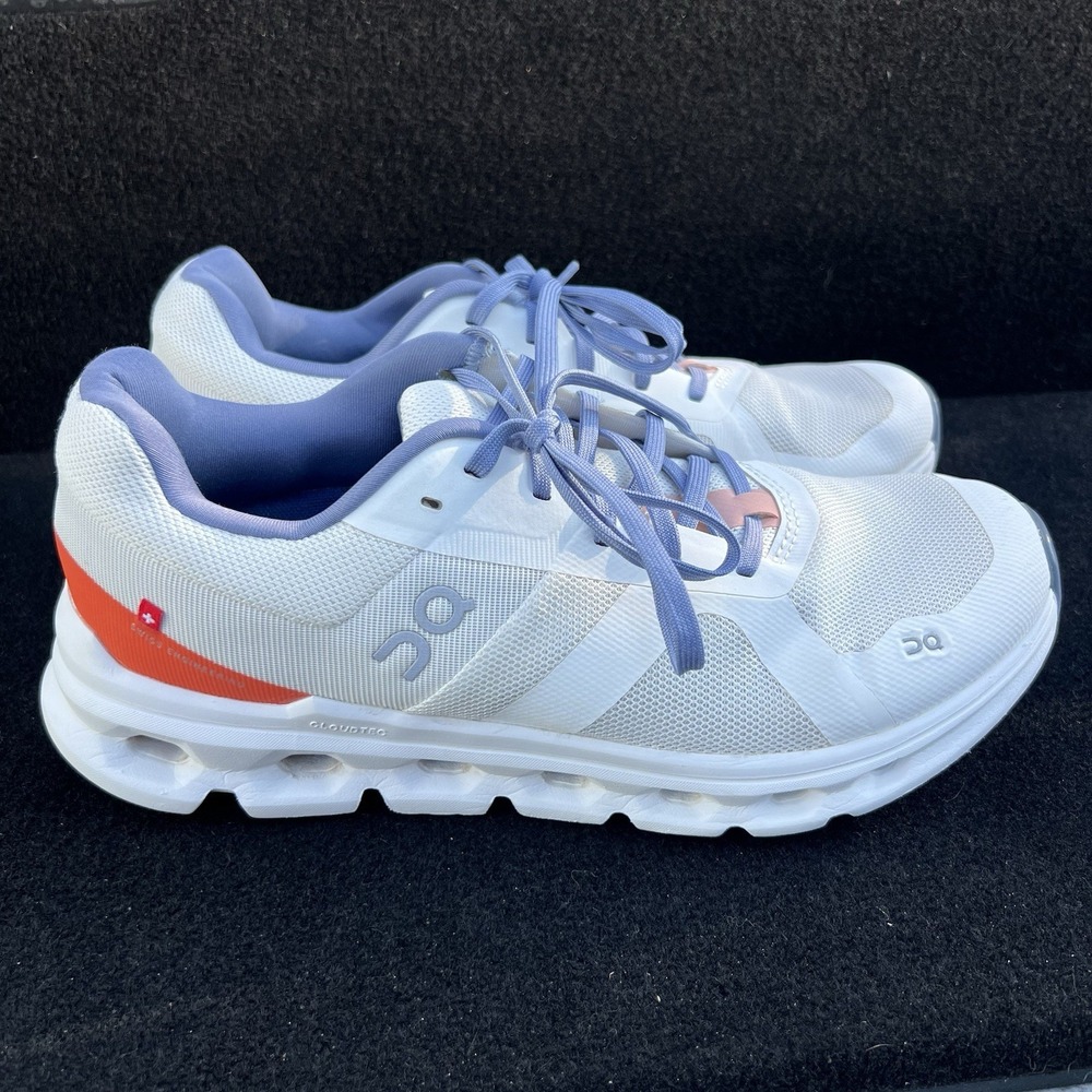 On Cloudrunner Women's Size 10 Undyed/White/Flame Running Shoes